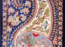 Persian Qum Noori Royal Blue Multi